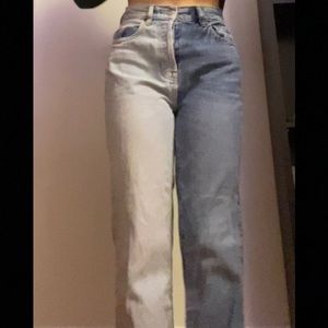 PacSun Eco Two-Tone Blue Dad Jeans. Size 23. PacSun Eco Two-Tone